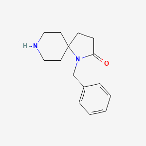 molecular formula C15H20N2O B8109442 1-Benzyl-1,8-diazaspiro[4.5]decan-2-one 
