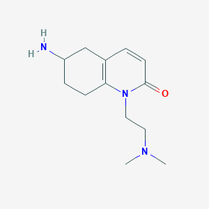 molecular formula C13H21N3O B8109455 6-Amino-1-(2-(dimethylamino)ethyl)-5,6,7,8-tetrahydroquinolin-2(1H)-one 