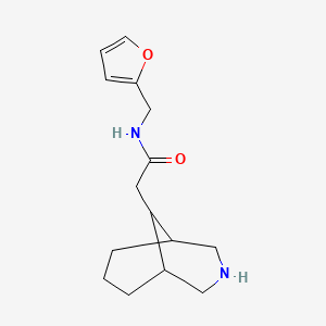 molecular formula C15H22N2O2 B8109469 2-(3-Azabicyclo[3.3.1]nonan-9-yl)-N-(furan-2-ylmethyl)acetamide 