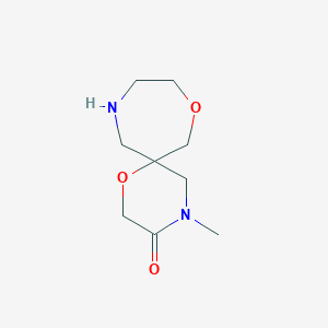 molecular formula C9H16N2O3 B8109481 4-Methyl-1,8-dioxa-4,11-diazaspiro[5.6]dodecan-3-one 