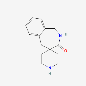 molecular formula C14H18N2O B8109483 1,2-Dihydrospiro[benzo[c]azepine-4,4'-piperidin]-3(5H)-one 