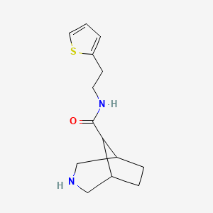 N-(2-(Thiophen-2-yl)ethyl)-3-azabicyclo[3.2.1]octane-8-carboxamide