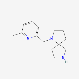 molecular formula C14H21N3 B8109522 1-((6-Methylpyridin-2-yl)methyl)-1,7-diazaspiro[4.4]nonane 