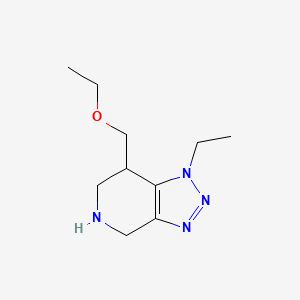 molecular formula C10H18N4O B8109579 7-(Ethoxymethyl)-1-ethyl-4,5,6,7-tetrahydro-1H-[1,2,3]triazolo[4,5-c]pyridine 