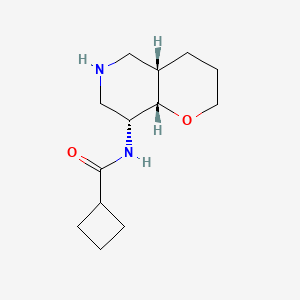 molecular formula C13H22N2O2 B8109628 Rel-N-((4As,8R,8As)-Octahydro-2H-Pyrano[3,2-C]Pyridin-8-Yl)Cyclobutanecarboxamide 