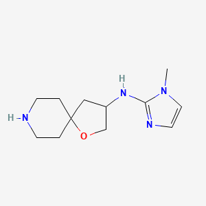 molecular formula C12H20N4O B8109643 N-(1-Methyl-1H-Imidazol-2-Yl)-1-Oxa-8-Azaspiro[4.5]Decan-3-Amine 