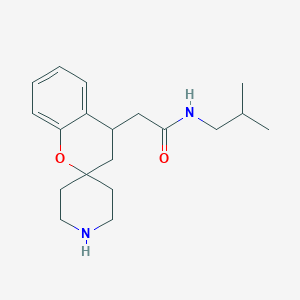 molecular formula C19H28N2O2 B8109661 N-Isobutyl-2-(Spiro[Chroman-2,4'-Piperidine]-4-Yl)Acetamide 