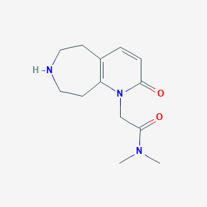 molecular formula C13H19N3O2 B8109703 N,N-dimethyl-2-(2-oxo-6,7,8,9-tetrahydro-5H-pyrido[2,3-d]azepin-1-yl)acetamide 