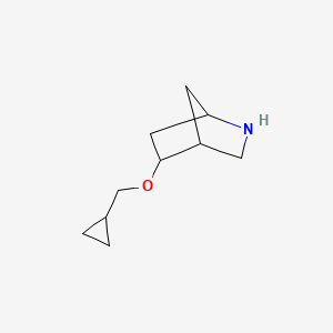 molecular formula C10H17NO B8109728 5-(Cyclopropylmethoxy)-2-azabicyclo[2.2.1]heptane 