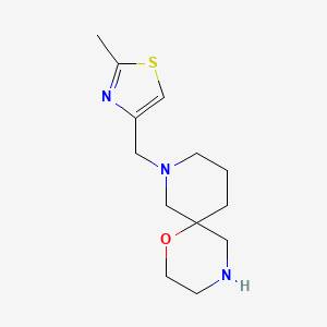 molecular formula C13H21N3OS B8109739 8-((2-Methylthiazol-4-yl)methyl)-1-oxa-4,8-diazaspiro[5.5]undecane 