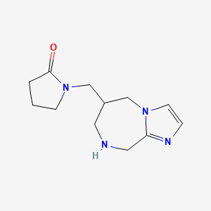 1-((6,7,8,9-Tetrahydro-5H-Imidazo[1,2-A][1,4]Diazepin-6-Yl)Methyl)Pyrrolidin-2-One