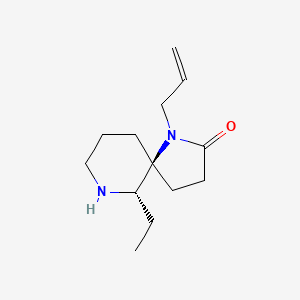 molecular formula C13H22N2O B8109746 Rel-(5S,6S)-1-Allyl-6-Ethyl-1,7-Diazaspiro[4.5]Decan-2-One 