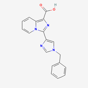 3-(1-Benzyl-1H-Imidazol-4-Yl)Imidazo[1,5-A]Pyridine-1-Carboxylic Acid