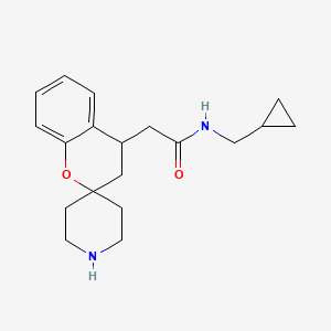 molecular formula C19H26N2O2 B8109786 N-(Cyclopropylmethyl)-2-(spiro[chroman-2,4'-piperidin]-4-yl)acetamide 