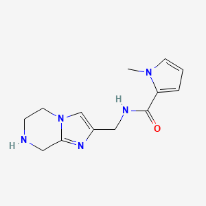 1-Methyl-N-((5,6,7,8-tetrahydroimidazo[1,2-a]pyrazin-2-yl)methyl)-1H-pyrrole-2-carboxamide