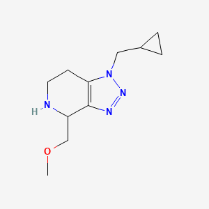 molecular formula C11H18N4O B8109794 1-(Cyclopropylmethyl)-4-(methoxymethyl)-4,5,6,7-tetrahydro-1H-[1,2,3]triazolo[4,5-c]pyridine 