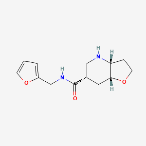 molecular formula C13H18N2O3 B8109802 Rel-(3Ar,6S,7Ar)-N-(Furan-2-Ylmethyl)Octahydrofuro[3,2-B]Pyridine-6-Carboxamide 