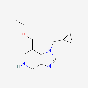 molecular formula C13H21N3O B8109806 1-(Cyclopropylmethyl)-7-(ethoxymethyl)-4,5,6,7-tetrahydro-1H-imidazo[4,5-c]pyridine 