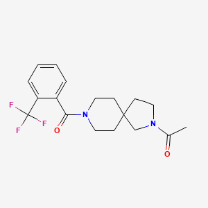 molecular formula C18H21F3N2O2 B8109827 1-(8-(2-(Trifluoromethyl)benzoyl)-2,8-diazaspiro[4.5]decan-2-yl)ethanone 