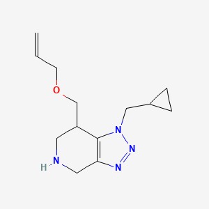 molecular formula C13H20N4O B8109843 7-((Allyloxy)methyl)-1-(cyclopropylmethyl)-4,5,6,7-tetrahydro-1H-[1,2,3]triazolo[4,5-c]pyridine 