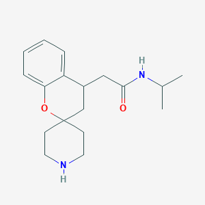 molecular formula C18H26N2O2 B8109890 N-Isopropyl-2-(Spiro[Chroman-2,4'-Piperidine]-4-Yl)Acetamide 