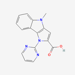 4-Methyl-1-(Pyrimidin-2-Yl)-1,4-Dihydropyrrolo[3,2-B]Indole-2-Carboxylic Acid