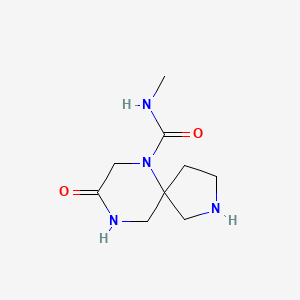 molecular formula C9H16N4O2 B8109972 N-Methyl-8-oxo-2,6,9-triazaspiro[4.5]decane-6-carboxamide 