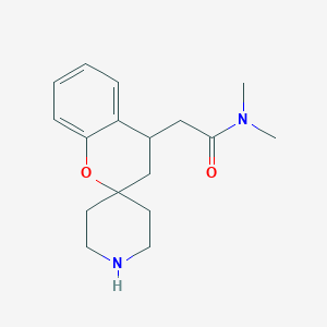 molecular formula C17H24N2O2 B8109996 N,N-dimethyl-2-(spiro[chroman-2,4'-piperidin]-4-yl)acetamide 