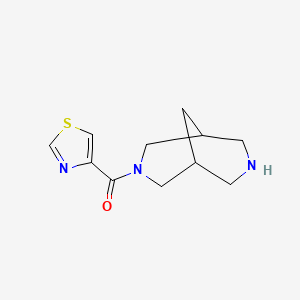 molecular formula C11H15N3OS B8110024 3,7-Diazabicyclo[3.3.1]nonan-3-yl(1,3-thiazol-4-yl)methanone 