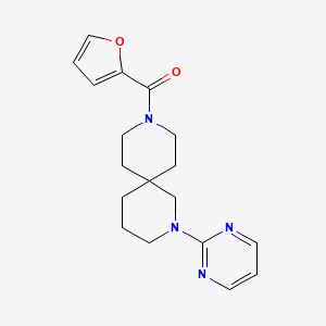 molecular formula C18H22N4O2 B8110040 Furan-2-yl(2-(pyrimidin-2-yl)-2,9-diazaspiro[5.5]undecan-9-yl)methanone 