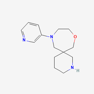 molecular formula C14H21N3O B8110070 11-(Pyridin-3-yl)-8-oxa-2,11-diazaspiro[5.6]dodecane 