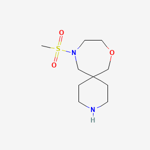 molecular formula C10H20N2O3S B8110093 11-(Methylsulfonyl)-8-Oxa-3,11-Diazaspiro[5.6]Dodecane 