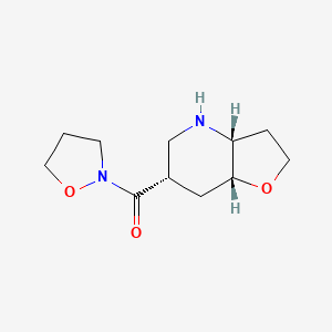 molecular formula C11H18N2O3 B8110120 Rel-Isoxazolidin-2-Yl((3Ar,6S,7Ar)-Octahydrofuro[3,2-B]Pyridin-6-Yl)Methanone 
