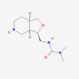 molecular formula C11H21N3O2 B8110127 1,1-dimethyl-3-(((3S,3aR,7aR)-octahydrofuro[3,4-c]pyridin-3-yl)methyl)urea 