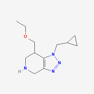 molecular formula C12H20N4O B8110163 1-(Cyclopropylmethyl)-7-(ethoxymethyl)-4,5,6,7-tetrahydro-1H-[1,2,3]triazolo[4,5-c]pyridine 