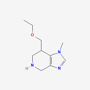 molecular formula C10H17N3O B8110176 7-(Ethoxymethyl)-1-methyl-4,5,6,7-tetrahydro-1H-imidazo[4,5-c]pyridine 
