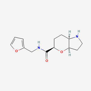 molecular formula C13H18N2O3 B8110227 Rel-(3Ar,5R,7Ar)-N-(Furan-2-Ylmethyl)Octahydropyrano[3,2-B]Pyrrole-5-Carboxamide 