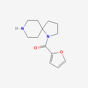 molecular formula C13H18N2O2 B8110232 Furan-2-yl(1,8-diazaspiro[4.5]decan-1-yl)methanone 
