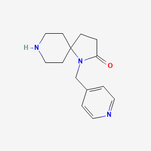molecular formula C14H19N3O B8110240 1-(Pyridin-4-ylmethyl)-1,8-diazaspiro[4.5]decan-2-one 
