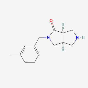 molecular formula C14H18N2O B8110256 (3As,6Ar)-2-(3-Methylbenzyl)Hexahydropyrrolo[3,4-C]Pyrrol-1(2H)-One 