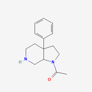 molecular formula C15H20N2O B8110310 1-(3A-phenyloctahydro-1H-pyrrolo[2,3-c]pyridin-1-yl)ethanone 