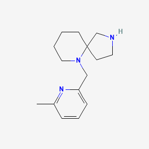 molecular formula C15H23N3 B8110319 6-((6-Methylpyridin-2-yl)methyl)-2,6-diazaspiro[4.5]decane 