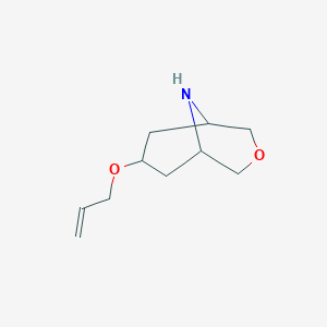 molecular formula C10H17NO2 B8110327 7-(Allyloxy)-3-oxa-9-azabicyclo[3.3.1]nonane 