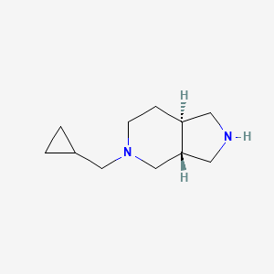 rel-(3aR,7aR)-5-(cyclopropylmethyl)octahydro-1H-pyrrolo[3,4-c]pyridine