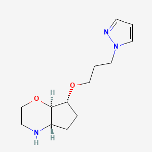 molecular formula C13H21N3O2 B8110455 (4As,7R,7Ar)-7-(3-(1H-Pyrazol-1-Yl)Propyl1H-Pyrazol-1-Yl)Propoxy)Octahydrocyclopenta[B][1,4]Oxazine 