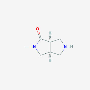 (3aR,6aS)-5-methyl-1,2,3,3a,6,6a-hexahydropyrrolo[3,4-c]pyrrol-4-one