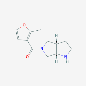 molecular formula C12H16N2O2 B8110471 (cis-Hexahydropyrrolo[3,4-b]pyrrol-5(1H)-yl)(2-methylfuran-3-yl)methanone 