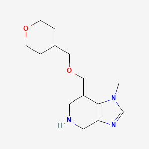 molecular formula C14H23N3O2 B8110480 1-methyl-7-(((tetrahydro-2H-pyran-4-yl)methoxy)methyl)-4,5,6,7-tetrahydro-1H-imidazo[4,5-c]pyridine 