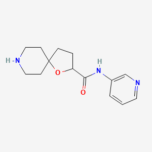 molecular formula C14H19N3O2 B8110497 N-(Pyridin-3-yl)-1-oxa-8-azaspiro[4.5]decane-2-carboxamide 