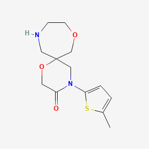 4-(5-Methylthiophen-2-yl)-1,8-dioxa-4,11-diazaspiro[5.6]dodecan-3-one